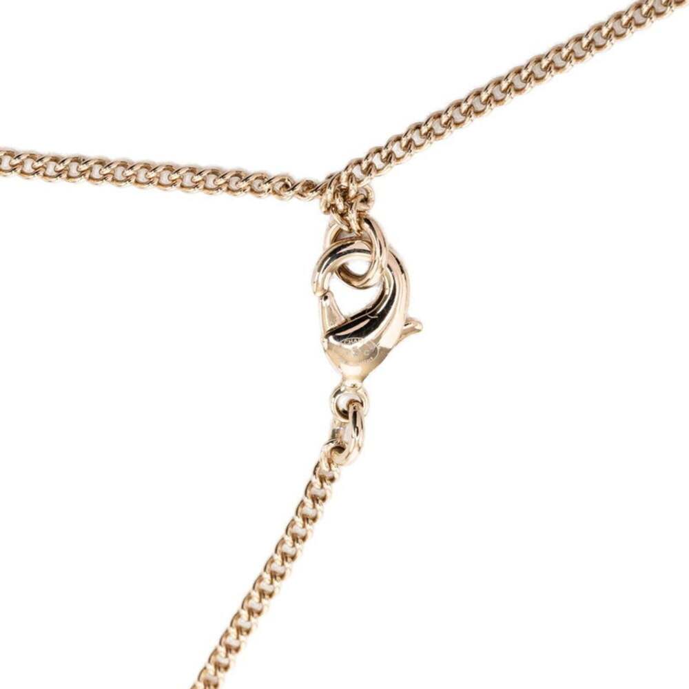 CHANEL Authentic Gold Pearl Logo Necklace - Picture 3 of 5